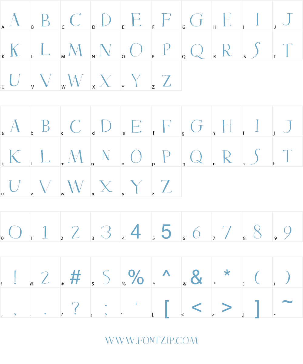 DK Mysterious Font Character